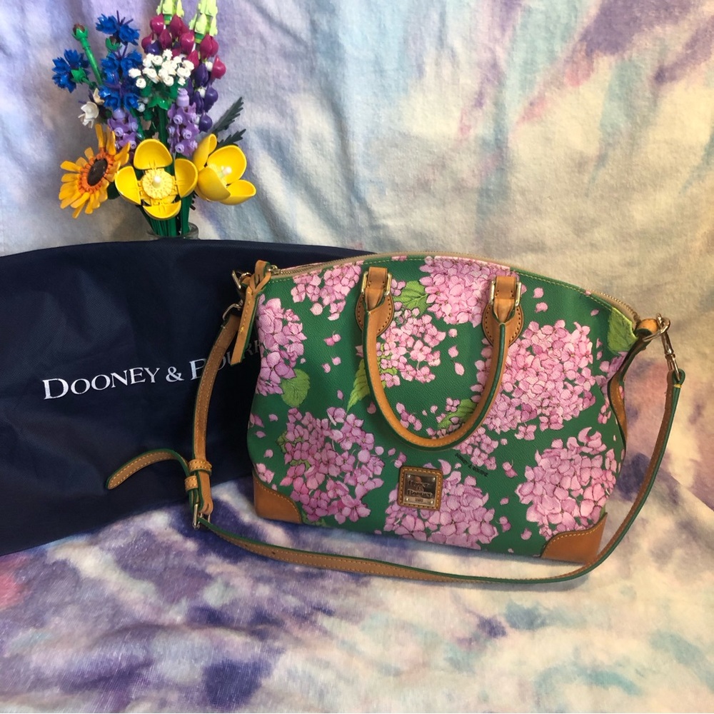 Dooney & Bourke Satchel Green Hydrangea